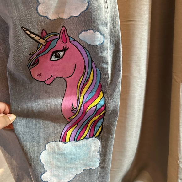 Painted Jeans ( Unicorn ) - Picture 2 of 5